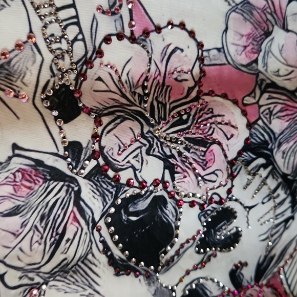 Nwot! Custom diamond tshirt skulls - Picture 5 of 12